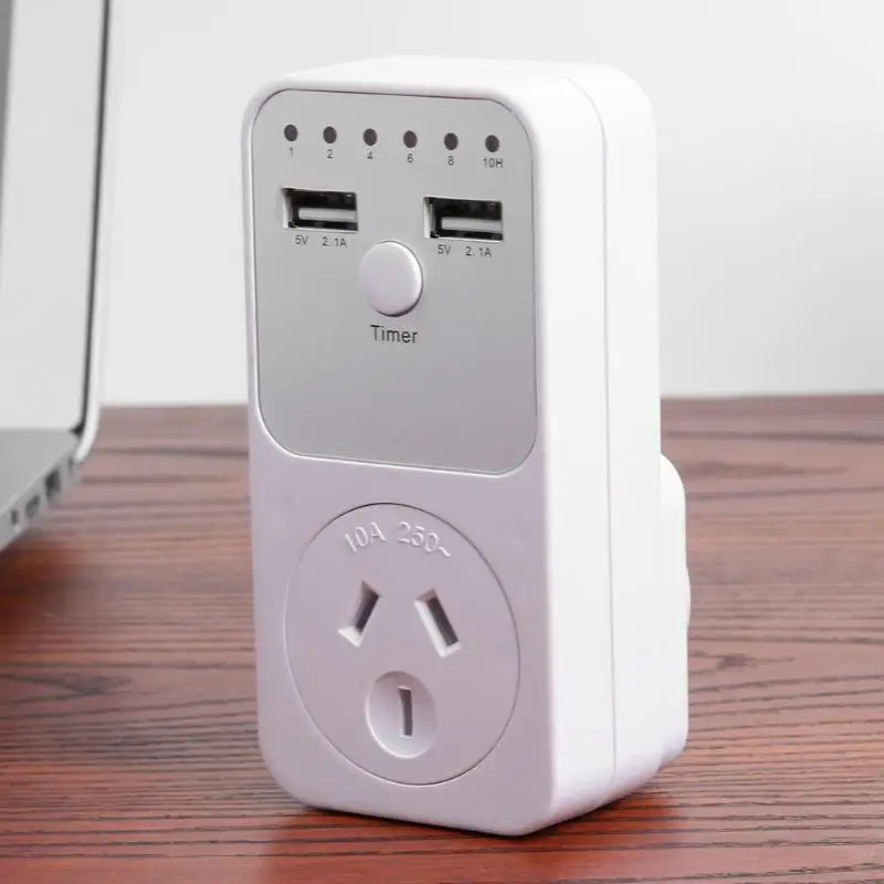 Розетка с таймером AU UK FR BR EU вилка переключатель синхронизации розетка USB