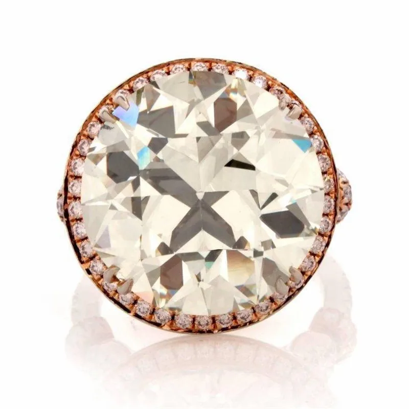 Модные круглые свадебные кольца Milangirl с кристаллами для женщин женское Гламурное