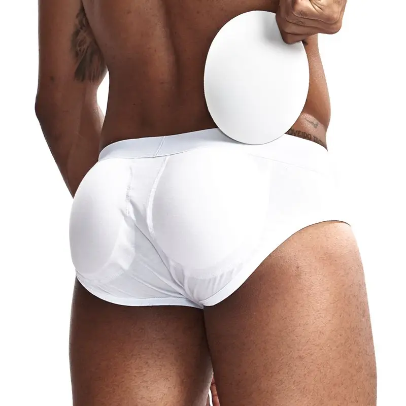 jockmail sexy underwear men Men's Butt-Enhancing Padded briefs Removable Pad of Butt Lifter and Enlarge Sexy Gay men underwear