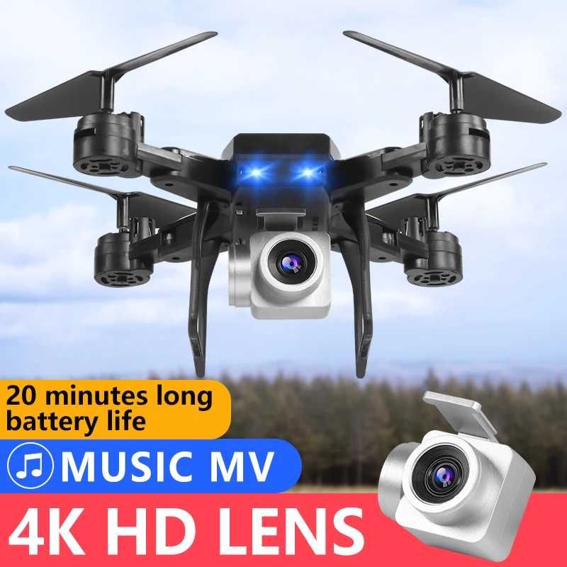 KY606D радиоуправляемая камера Дрон Квадрокоптер Вертолет с 4 к HD Wifi 20 минут