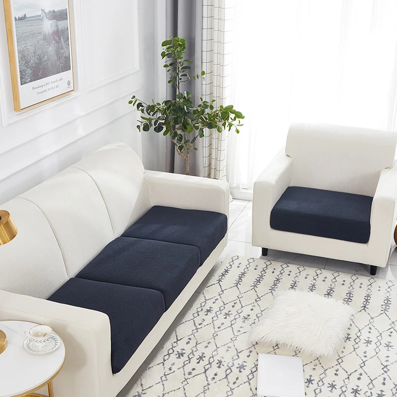 Чехол для дивана на сиденье эластичный однотонный защитный чехол детской мебели