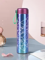450ml dazzling thermos bottle with tea filter vacuum flask sealed leakproof stainless steel big capacity travel insulated cup
