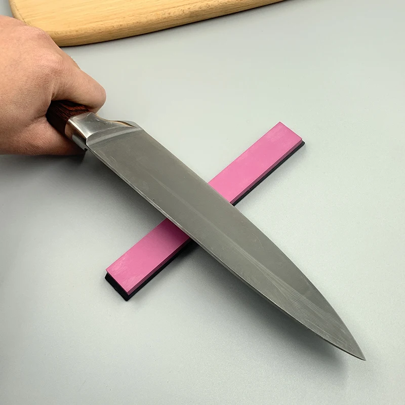 Грубая и тонкая точилка для ножей из полированной кожи система фиксации