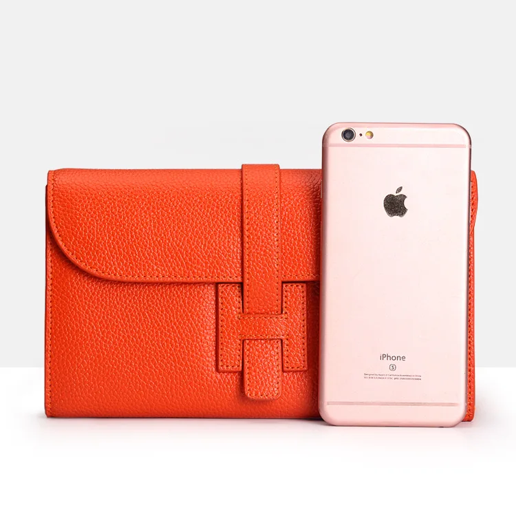 Коровья кожа натуральная женские кошельки Высокое качество твердая Длинная