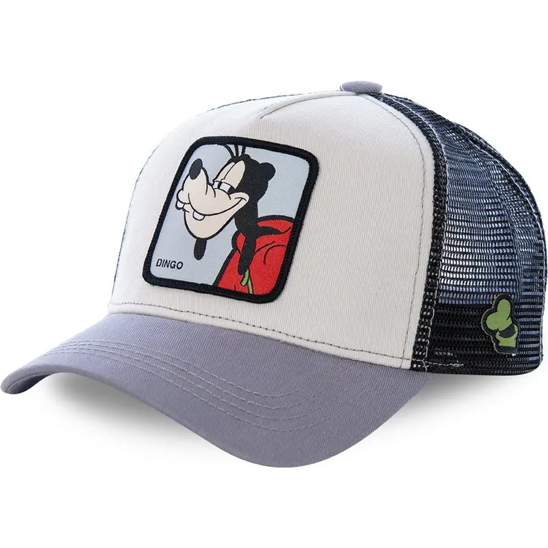 Бренд аниме синий хаки Snapback кепка хлопок бейсбольная кепка для мужчин женщин хип-хоп папа шляпа водителя грузовика сетка шляпа дропшиппинг - Цвет: GOOFY