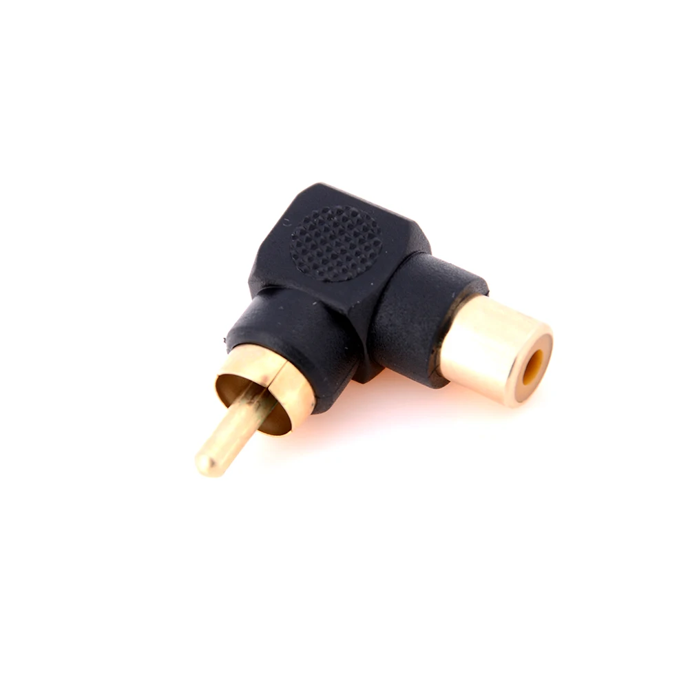 

90 Degree RCA Right Angle Male to Female Phone Adapters AV Plug Connector
