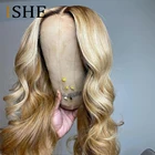 Хайлайтер медовый светлый Тело Волна Кружева передние парики 4x4 парик бразильские человеческие волосы парик предварительно выщипанные для черных женщин Remy волосы