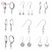 10pcs 925 sterling silver dangle hook earring findings earrings clasps hooks fittings diy for jewelry making supplies accessorie