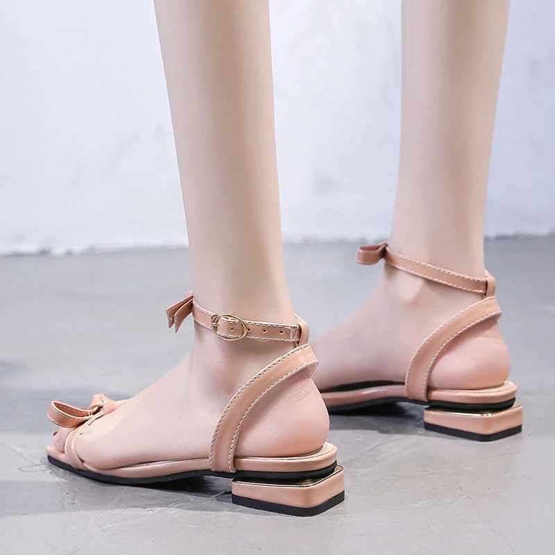 

Clear Heels All-Match Fashion Womens Shoes 2021 Beige Heeled Sandals Med Luxury Low Black Girls Medium Flat Summer New Comfort B