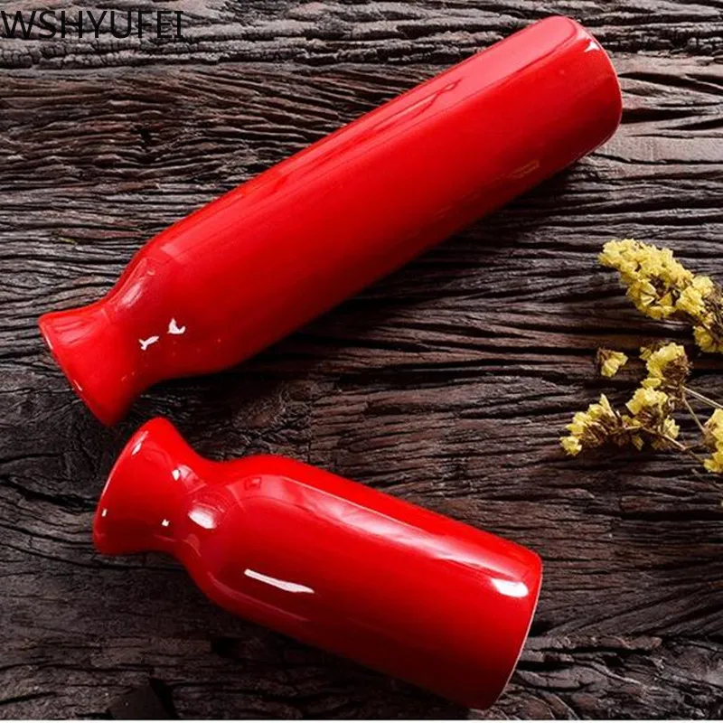 Красная креативная керамическая ваза в новом стиле высококачественные