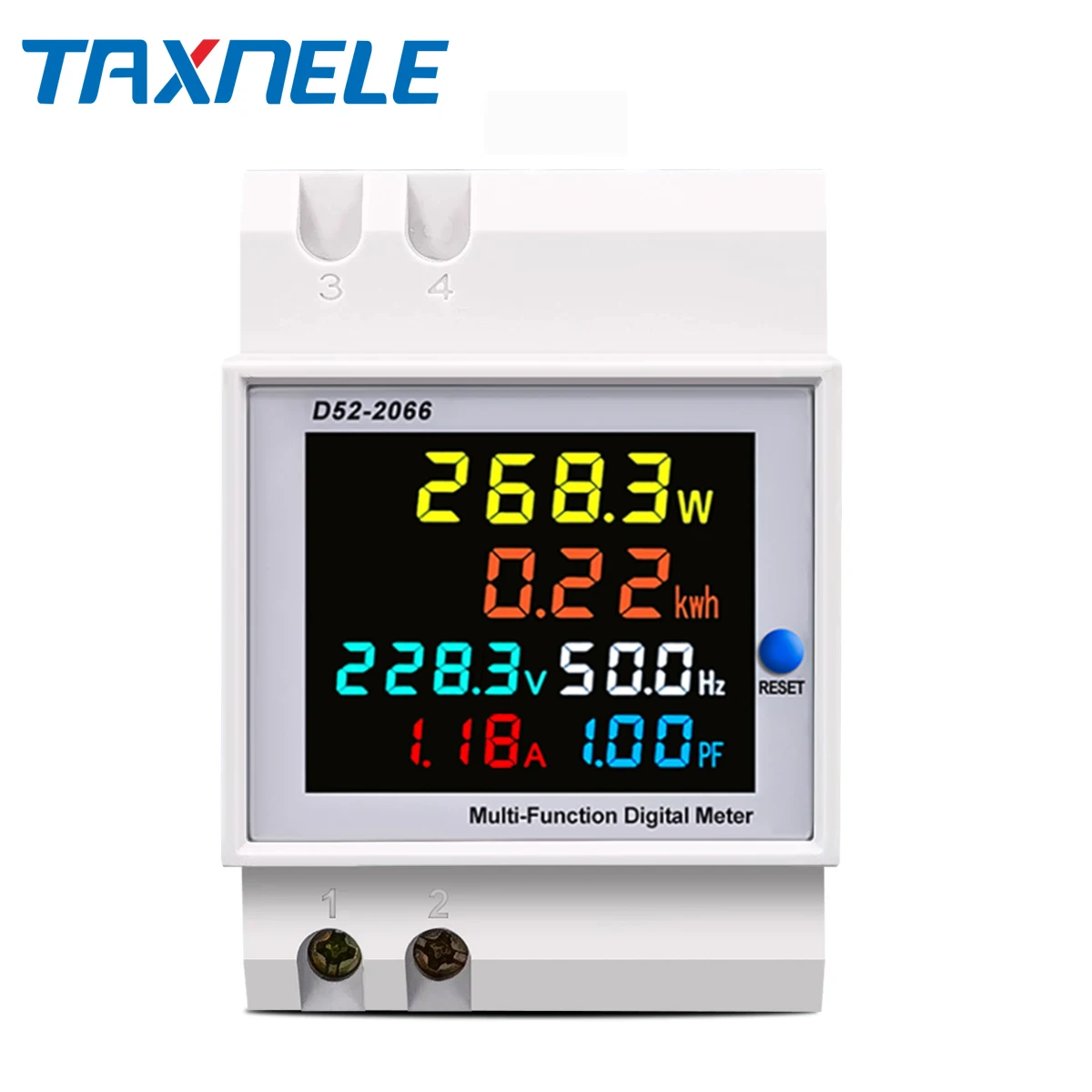 Монитор переменного тока 110 В 220 380 А напряжение и ток силовой фактор активный кВтч