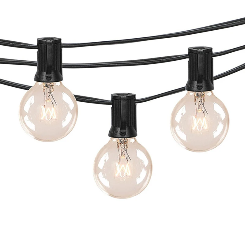 

11M Patio Lights G40 Globe Party Christmas String Light Waterproof For Decorative Outdoor Backyard Wedding Light Strings
