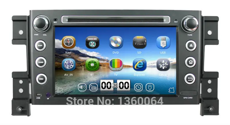 7-дюймовый 2 din подходит для SUZUKI GRAND VITARA автомобильный DVD-плеер Bluetooth TV 3G USB-хост