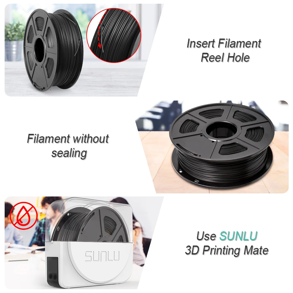 Нить для 3D-принтера SUNLU 1 75 мм с низкой усадкой кг | Компьютеры и офис
