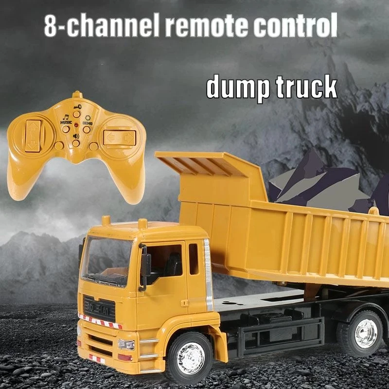 

Р/У Машинки самосвал транспортное средство, игрушки для детей, носки для мальчиков рождественские день рождения подарки желтый Цвет трансп...