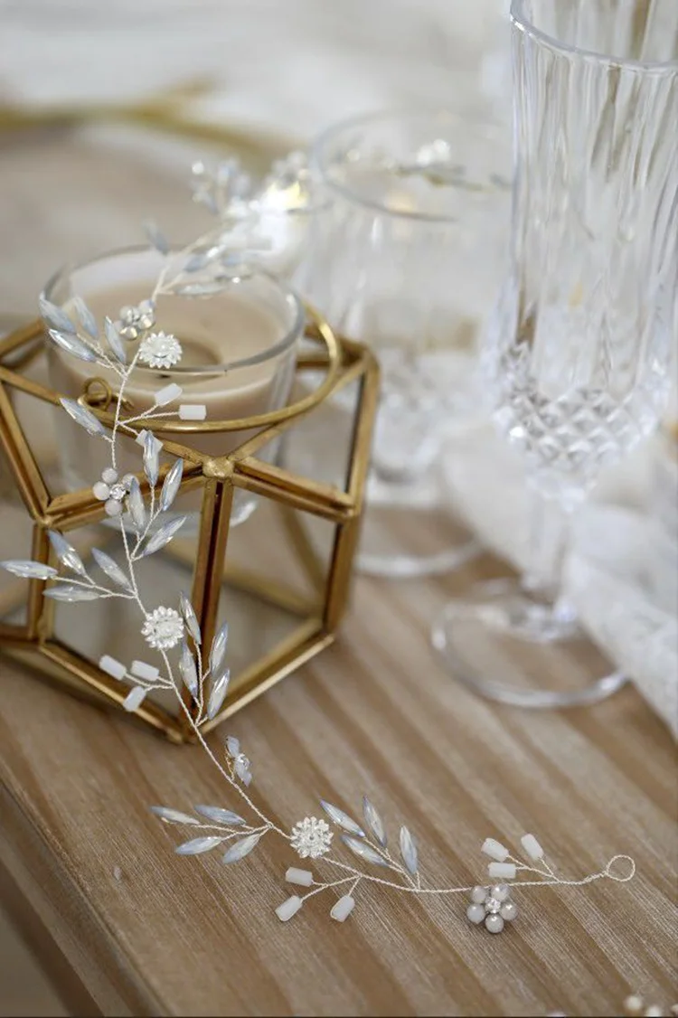 Великолепная повязка на голову листок резинка для волос свадебные аксессуары