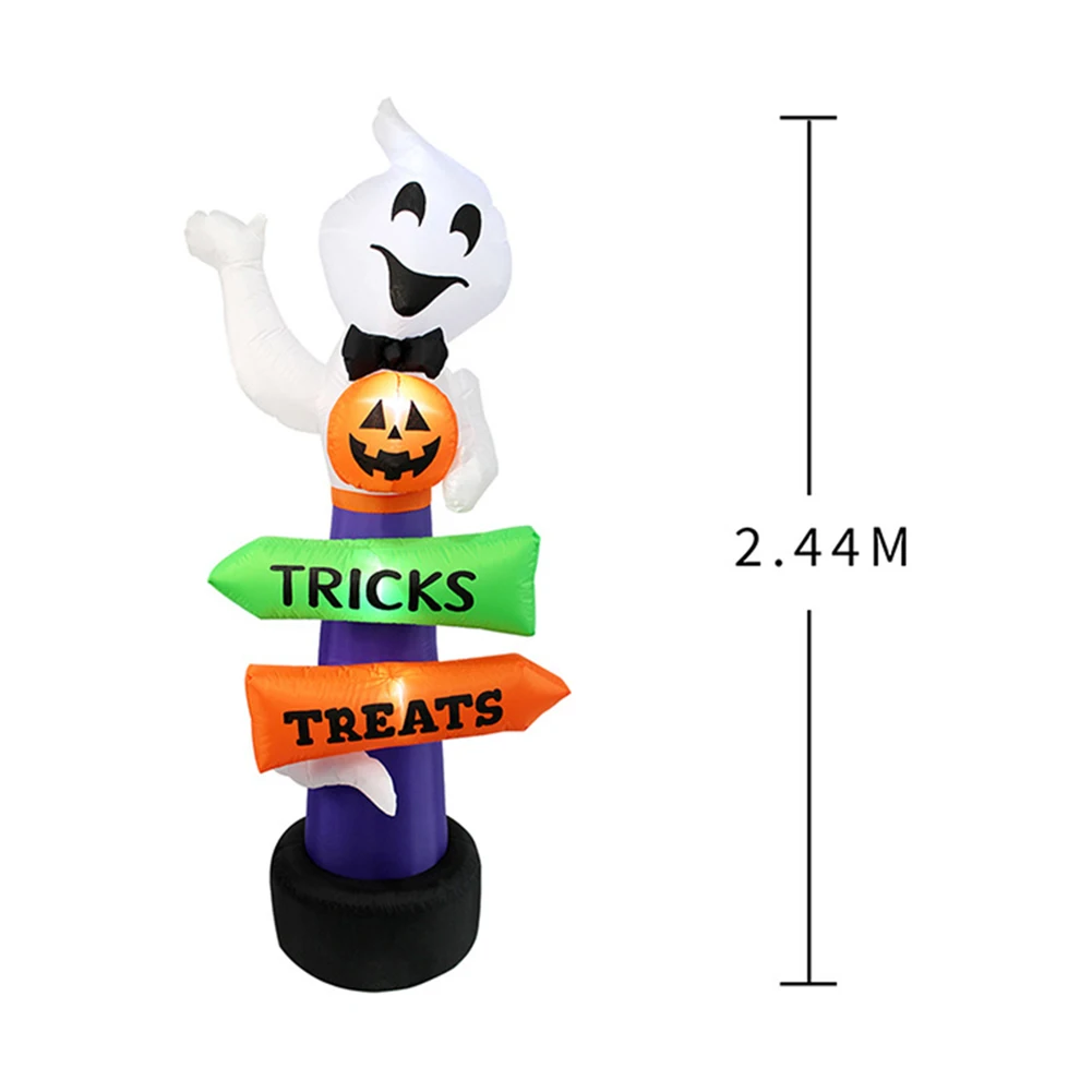 

2 LED US Plug Halloween Inflatable Street Sign Elves Illuminated Balloon Outdoor Festival Party Waterproof Courtyard Decoration