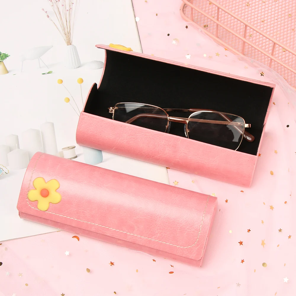 Коробка для очков с цветами и фруктами модный мультяшный милый розовый