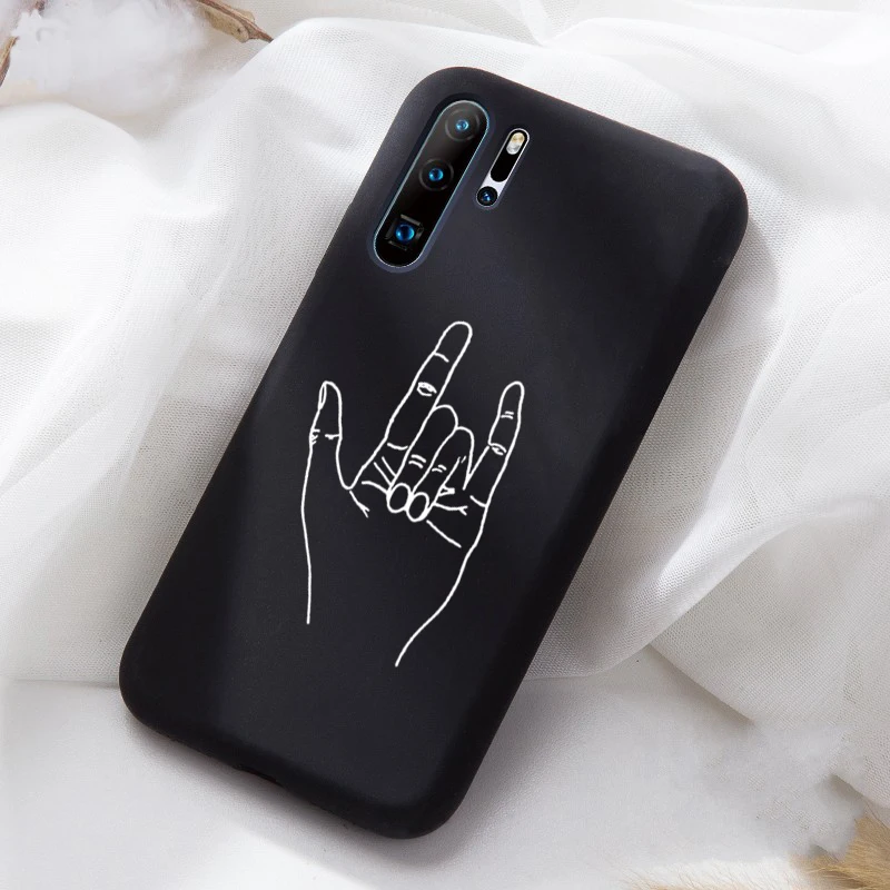 Мягкий Черный силиконовый чехол для huawei P20 Lite P20 Pro Honor 10 P30 Lite, чехол для телефона, Funy чехол - Цвет: 06