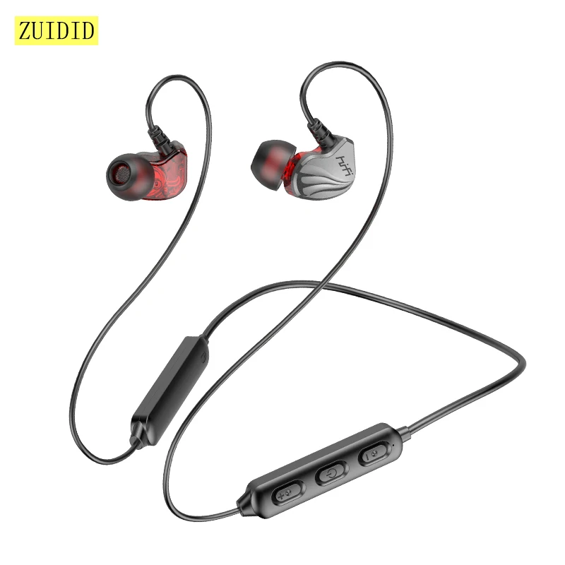 

W300 Wireless Bluetooth Neck Hanging Earphones Stereo In-ear 9D Bass Sports Headsets Noise Reduction Headphone With Mic