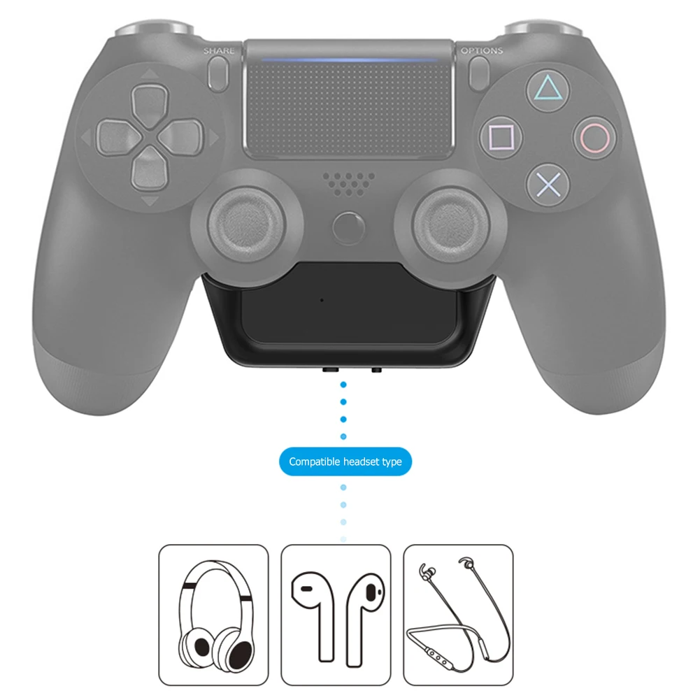 

USB Stereo Music Wireless Adapter Gamepad Controller Bluetooth-compatible Adapter for PS4 Portable Wireless Audio Receiver