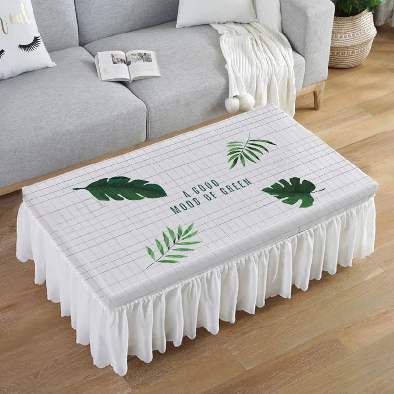 

Northern Europe Lace Table Cloth Flamingo Chiffon Living Room Sofa Coffee Table Dustproof Cover Home Decor Tablecloth tapetes