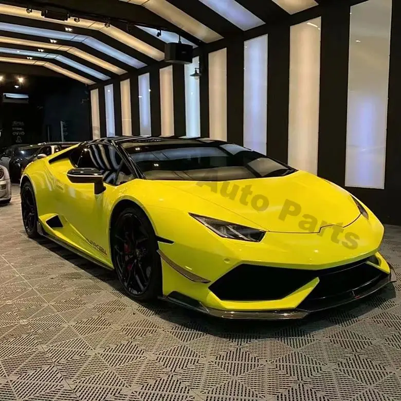 

Real carbon fiber front splitters car front bumper spoiler front bumper decorative trim for Lamborghini Huracan