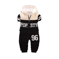new winter baby boys girls clothes suit children fashion warm hooded coat pants 2pcsset toddler casual clothing kids tracksuits