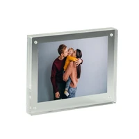 a5 magnetic picture frame for tabletop double sided box clear acrylic