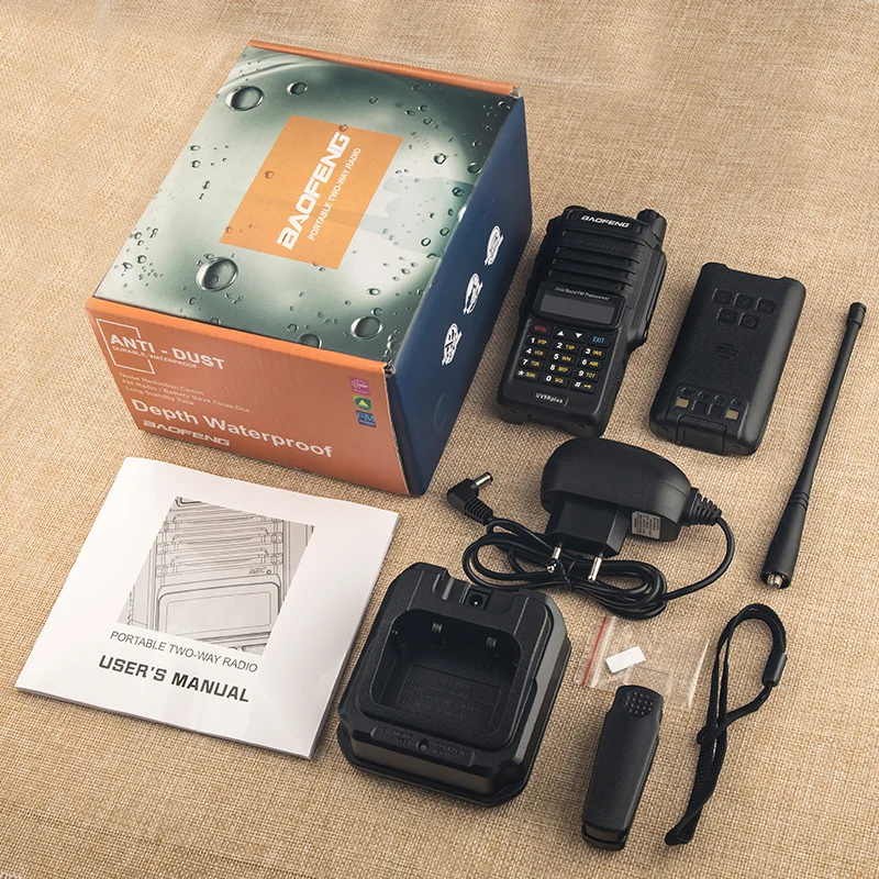 Baofeng оригинальный UV 9Rplus Водонепроницаемый IP68 иди и болтай Walkie Talkie “иди высокой