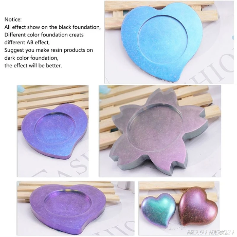 

DIY Chameleon- Pigment Pearlescent Epoxy Resin Glitter Magic Discolored Pearl Powder Kit Resin Colorant Dye Crafts M2 Wholesales