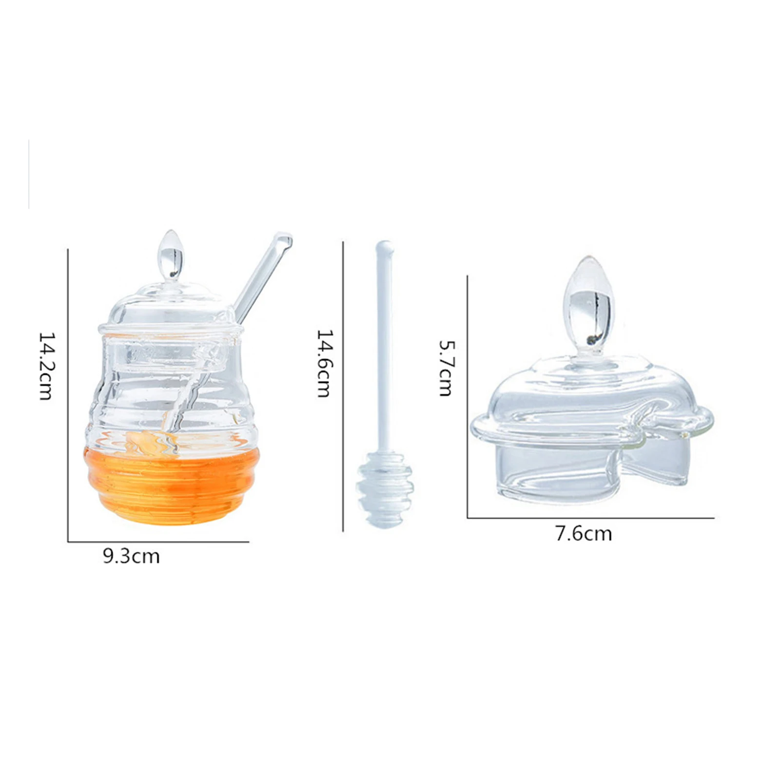 Мини Деревянный Мёд ложка меда Перемешать Деревянной панели для банку