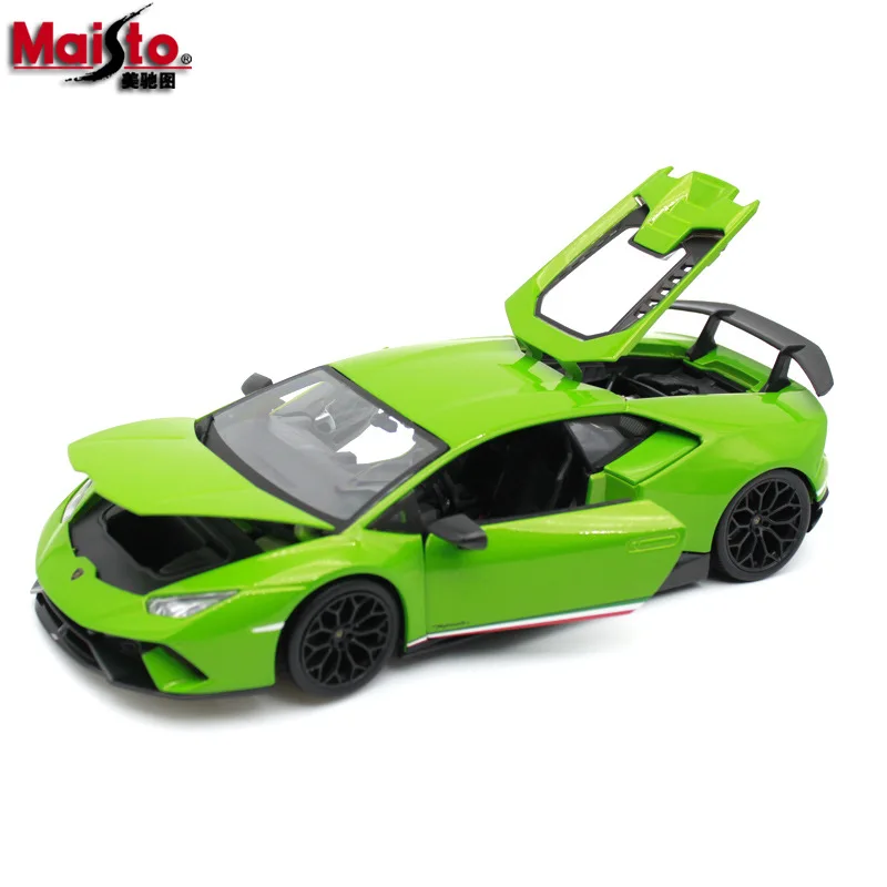 

Модель спортивного автомобиля под давлением 1:18 для LAMBORGHINIed HURACAN, модель автомобиля из искусственного сплава с управлением рулевым колесом