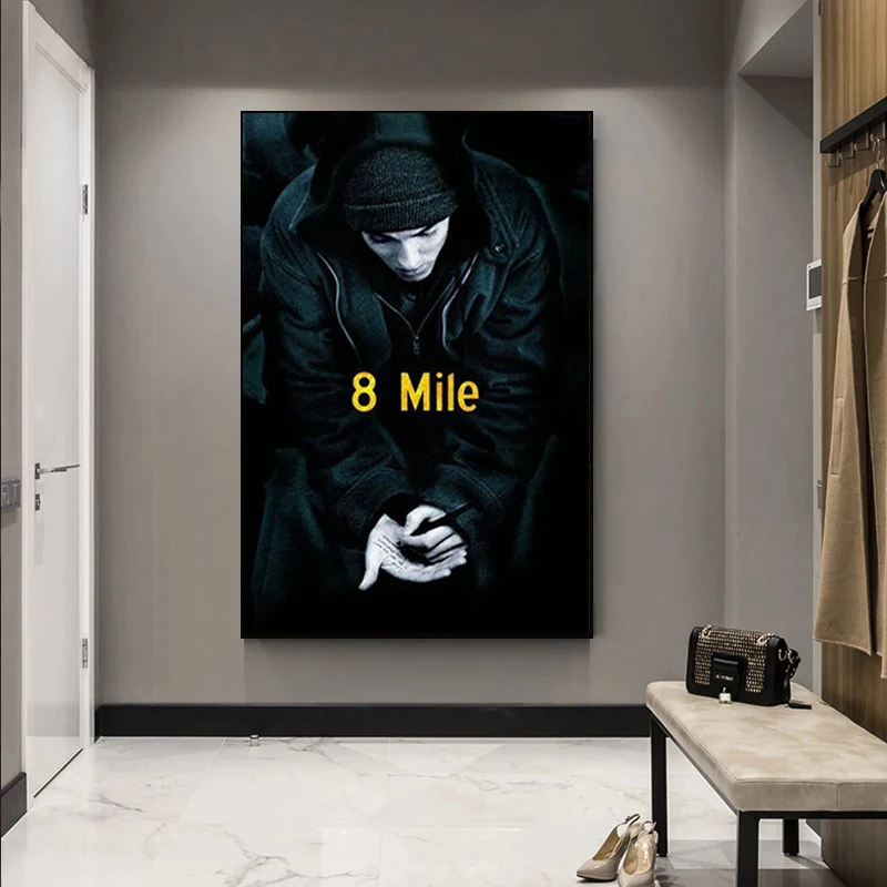 Плакаты и принты в стиле хип-хоп с изображением музыкальной звезды Эминема