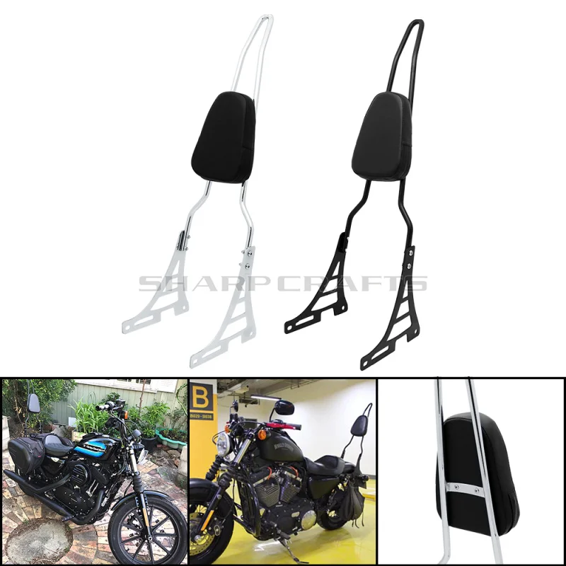 Подушка для спинки пассажира мотоцикла Harley 883 1200 48 SPORTSTER XL883 XL1200 2004 2018|sissy bar|backrest sissy