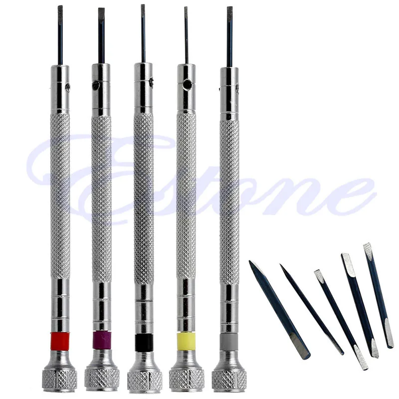 

5Pcs Precision Screwdriver Eyeglasses Watch Jewelry Watchmaker Repair Tool Set