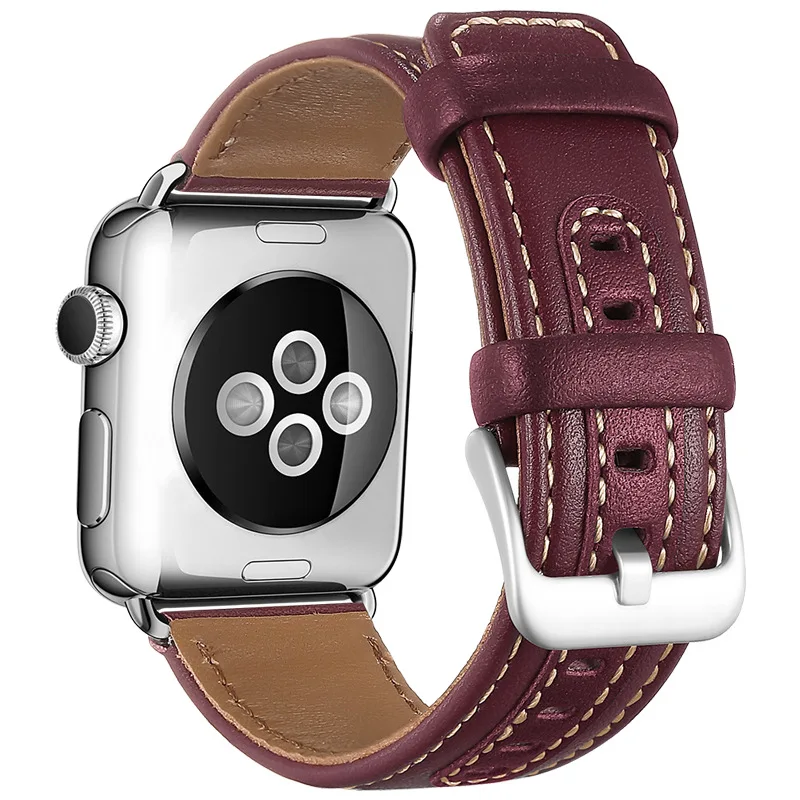 Ремешок из натуральной кожи для iWatch Apple Watch Series 4 3 2 1 38 мм 40 42 44 мм|Ремешки часов| |