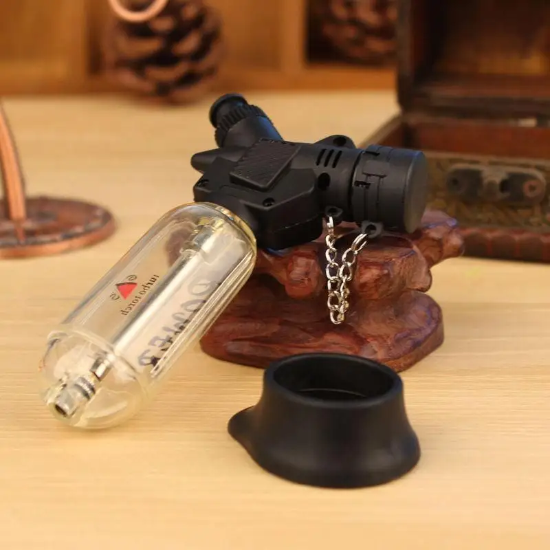 1 шт струи 1300 C Бутановая Зажигалка фонарь Пластик без газа Кухня для работы с