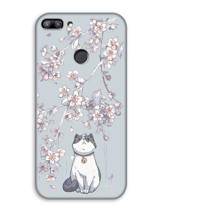 Cherry Cat Чехол для huawei Honor 6C 6X 7X 7C Pro 8X Max милый мягкий чехол Honor 9 10 lite Play 3 e V20 V30 Pro 10i 20i чехол для телефона s - Цвет: Cherry Cat