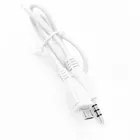 3,5 мм стерео штекер для Micro USB 5Pin Мужской конвертер адаптер аудио кабель Белый