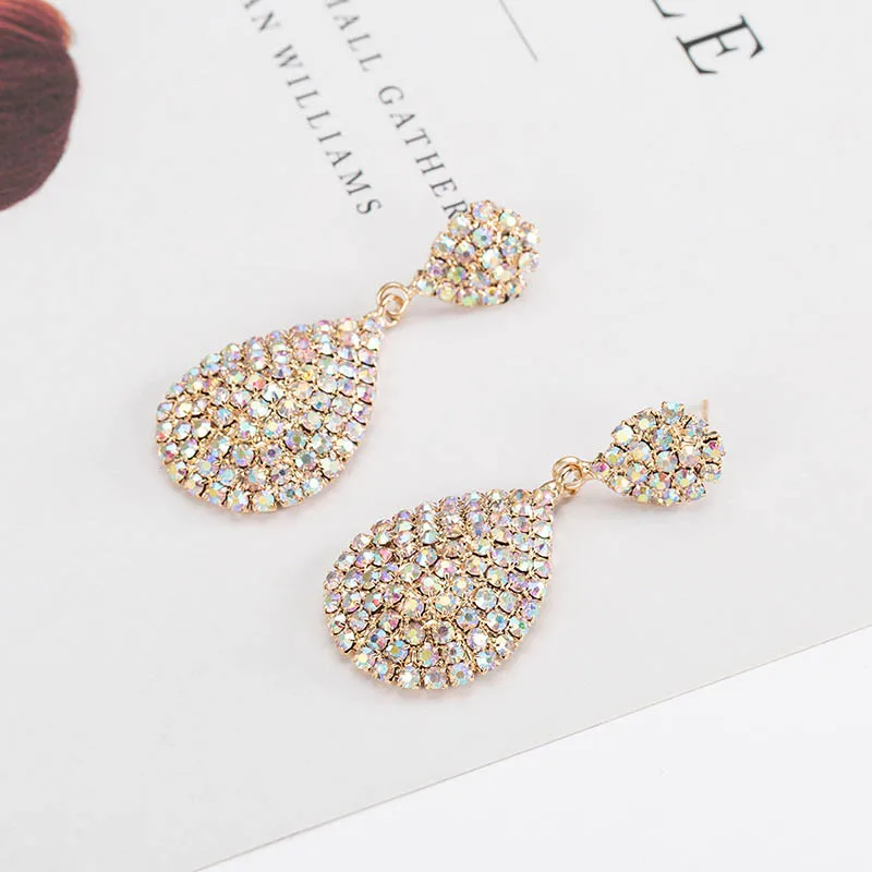 Серьги Bague Ringen в форме капли воды индивидуальные корейские Серебряные украшения
