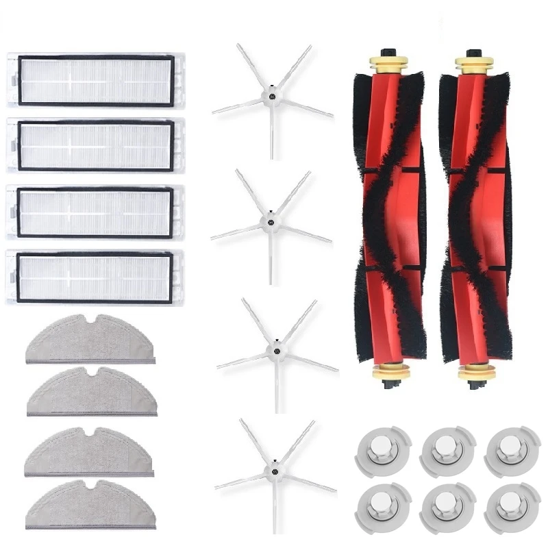 

Лучшие продажи 20 шт робот пылесос HEPA фильтры Основные аксессуары щетки для Xiaomi Roborock S4 S5MAX S6 части робота