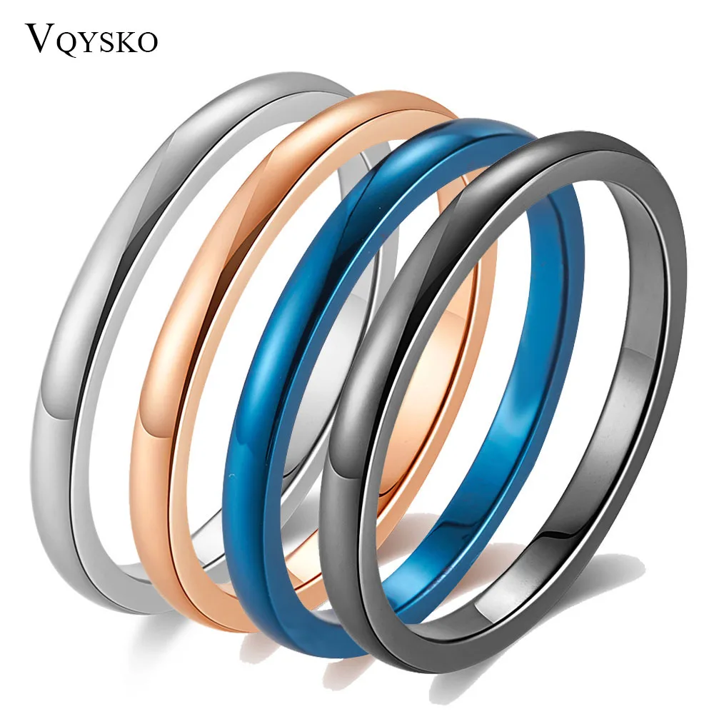 Кольцо из нержавеющей стали цвета розового золота для мужчин и женщин ювелирные