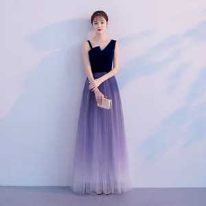 Bridesmaid dress Qipao Retro Party Evening Cheongsam Womens Sexy Backless Costume Dress charming Long Robe Wedding dress