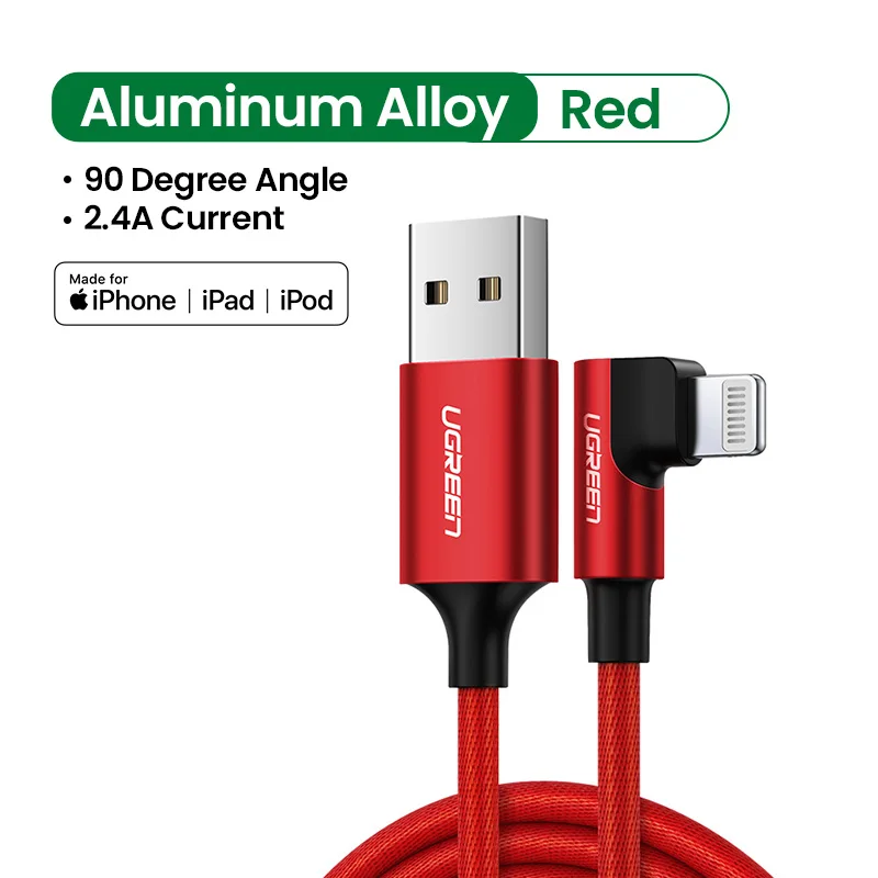 

UGREEN MFi USB Lightning Cable for iPhone 13 mini Pro Max Fast Charge Data Cable for iPhone X XR 11 8 Mobile Phone Charger Cable