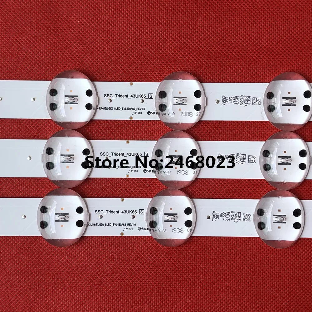 Светодиодный Подсветка массив LG AGM76191801 43 &quotHC430DQG SLUR2 SLUR1 SSC_43UK65 (ЛГД) _ 8 светодиодный