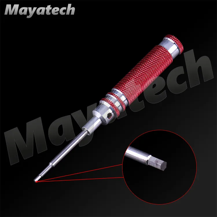 EMP красная ручка CNC короткая Белая Стальная отвертка 1 5 2 0 3