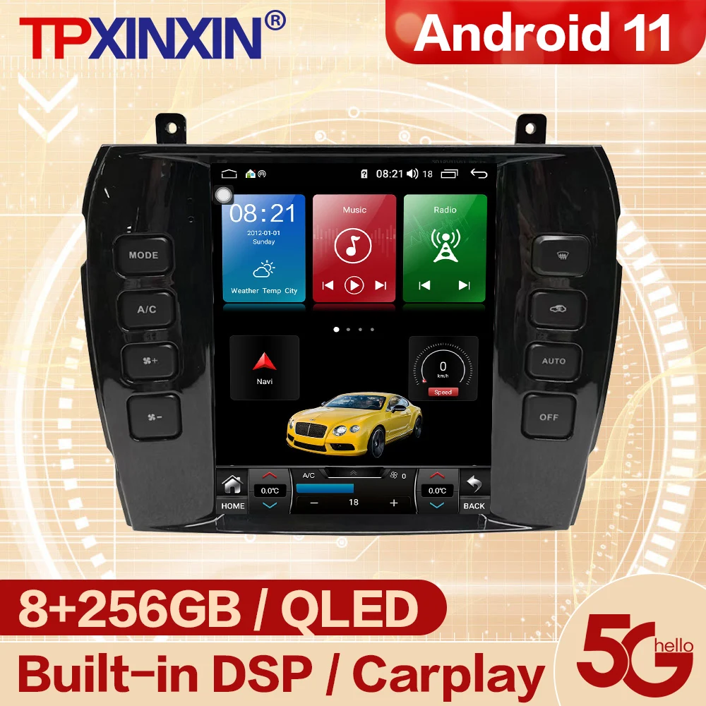 

8+256G Carplay Multimedia Android 11 Player Auto Radio Stereo Receiver For Jaguar S-TYPE GPS Navigation Video Receiver Head Unit