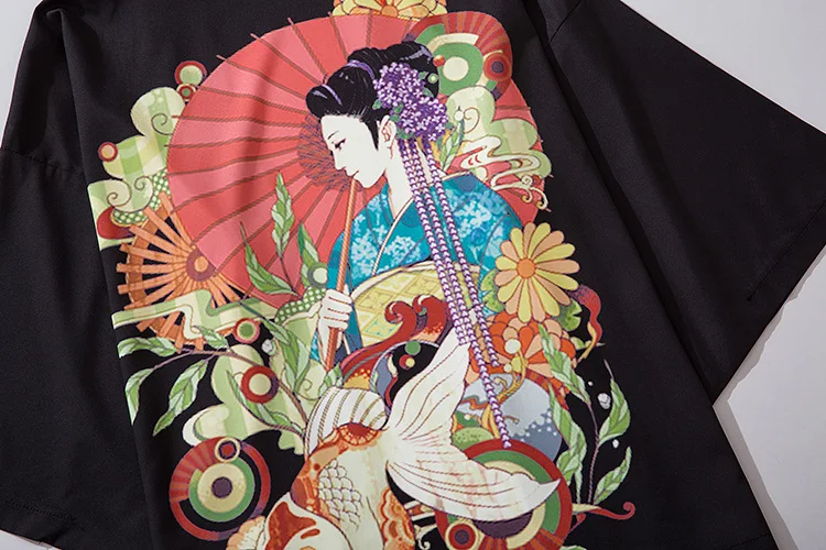 

Japanese Cardigan Asian Yukata Men Harajuku Tops Jpanese Traditional Orient Ethnic Kimono Male Samurai Costume Haori Clothing