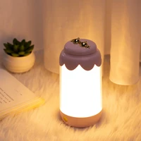 luminous bottle night light usb charging creative eye protection table lamp smart bedside lamp custom gift milk night light